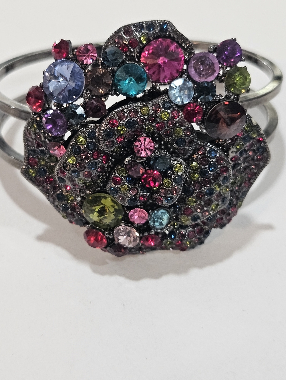 Vintage Statement  Multiple Rhinestone Bracelet